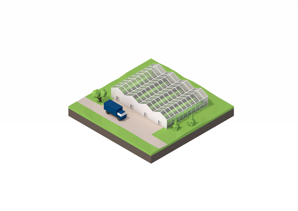 Abwärme-Veredelung durch Vertical Farming als 3D-Visual